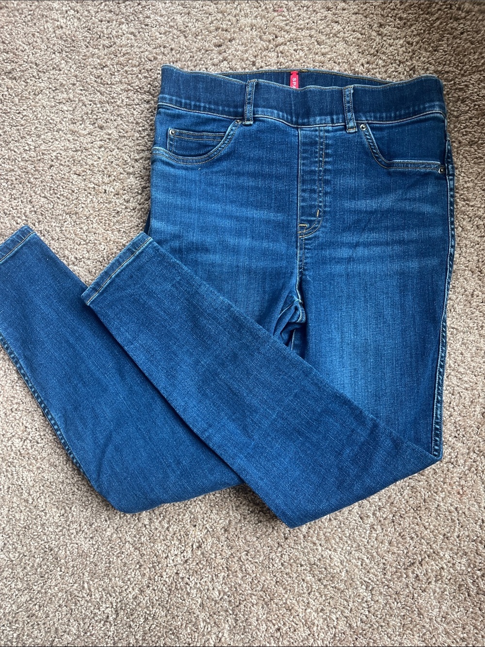 SPANX Women's Dark Blue Skinny Jeans Size M
